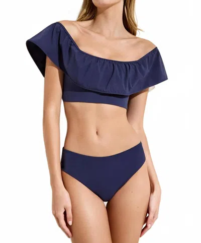 MARIE OLIVER EMILY SWIM TOP IN NAVAL