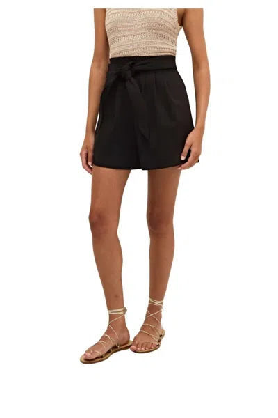 Marie Oliver Emmit High Waist Shorts In Black