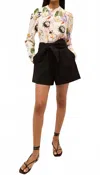 Marie Oliver Emmit Short In Black In Multi