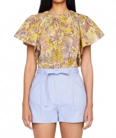 Marie Oliver Eryn Short In Peri In Yellow