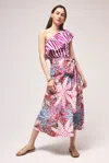Marie Oliver Estine Wrap Skirt In Pink