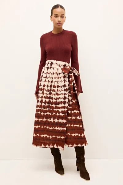 Marie Oliver Estine Wrap Skirt In Black