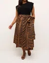 Marie Oliver Estine Wrap Skirt In Tigris In Multi