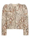 Marie Oliver Faison Paisley-print Padded Jacket In Neutral