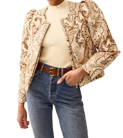 Marie Oliver Faison Zip Up Jacket In Solace In Multi