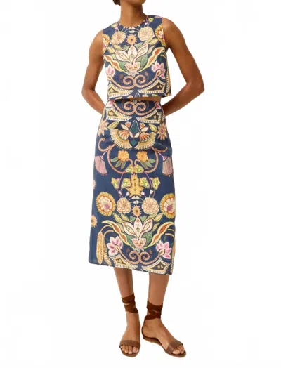 Marie Oliver Fallon Sleeveless Top In Neptune In Blue