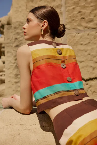 Marie Oliver Fallon Top In Multi