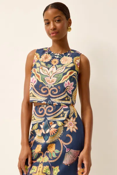 Marie Oliver Fallon Top In Blue