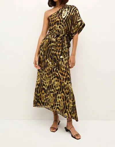 Marie Oliver Farrow Maxi Dress In Brown