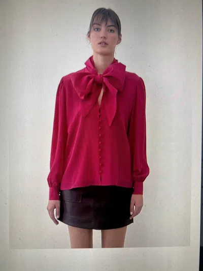 Marie Oliver Felix Blouse In Rouge In Pink