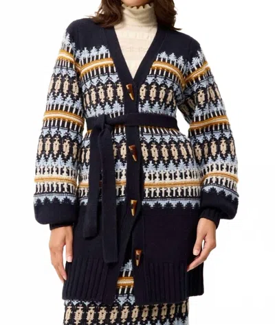 Marie Oliver Ferne Cardigan In Sea In Blue