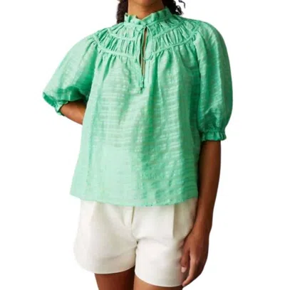 Marie Oliver Finley Top In Matcha In Multi