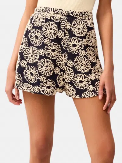 Marie Oliver Floral Embroidered Cleo Shorts In Blossom In Multi
