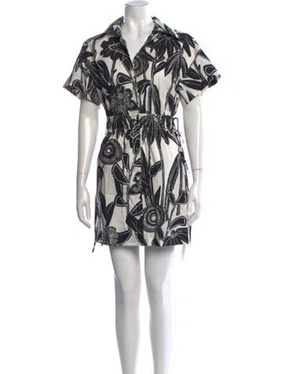 Pre-owned Marie Oliver Floral Print Mini Dress In Multi