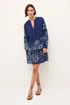 Marie Oliver Frannie Floral-print Pintuck Shift Dress In Astra