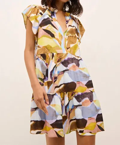 Marie Oliver Frida Dress In Stained Glass In Multi