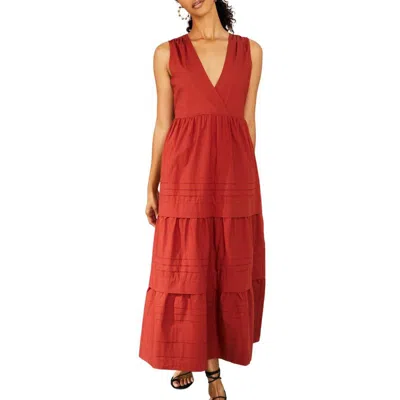 Marie Oliver Gabbie Dress In Clay In Pink