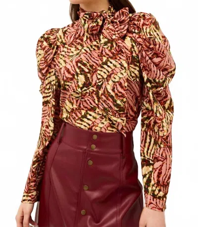 Marie Oliver Gabriella Blouse In Lynx In Multi