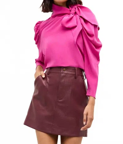 Marie Oliver Gabriella Blouse In Raspberry