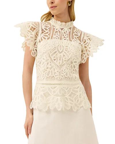 Marie Oliver Genessa Top In White