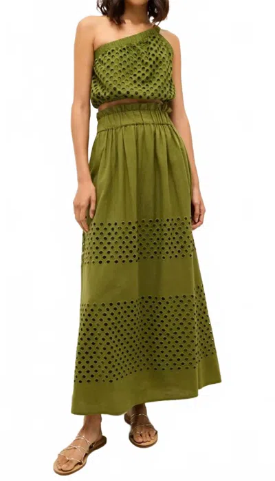Marie Oliver Giselle Top In Pesto In Green