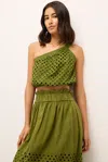 Marie Oliver Giselle Top In Pesto In Green