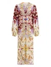 Marie Oliver Gregory Floral-print Puff-sleeve Dress In Multi