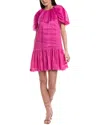 Marie Oliver Greta Linen & Silk-blend Mini Dress