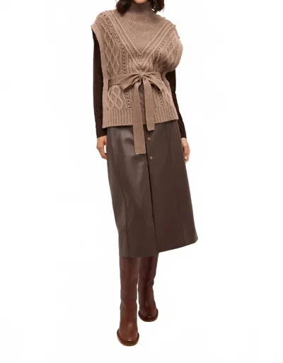 Marie Oliver Hampton Popover Sweater In Mocha In Brown