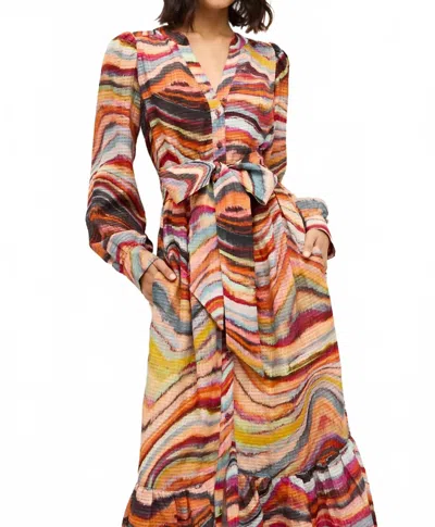 Marie Oliver Hannon Dress In Ammolite In Multi