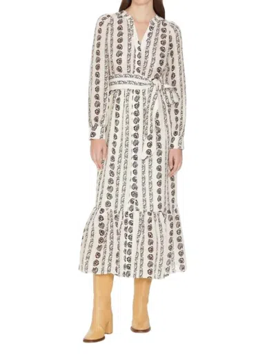 Marie Oliver Hannon Dress In Ivy Rows In White