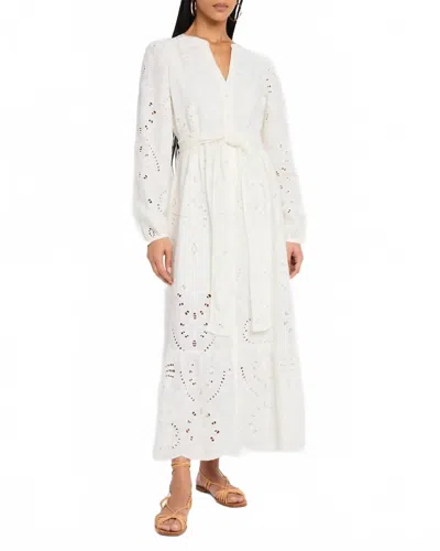 Marie Oliver Hannon Eyelet Dress In White