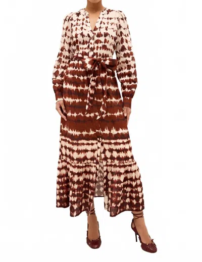 Marie Oliver Hannon Midi Dress In Catalonia In Multi