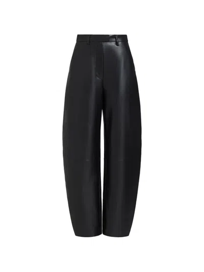 Marie Oliver Harlow Faux-leather Trousers In Black