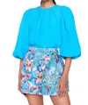 Marie Oliver Harly Top In Bondi Blue In Blue