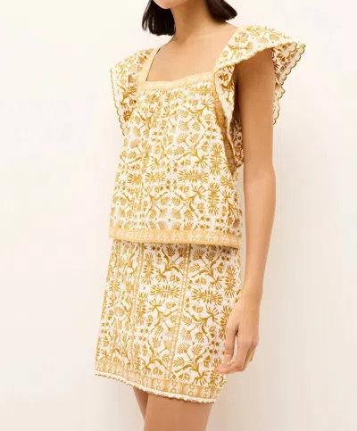 Marie Oliver Hart Top In Sunflower