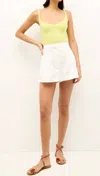 Marie Oliver Heather Tank In Lemonade In White