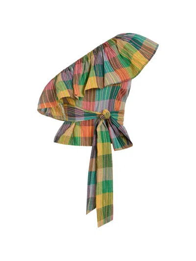 Marie Oliver Idah One-shoulder Top In Multi