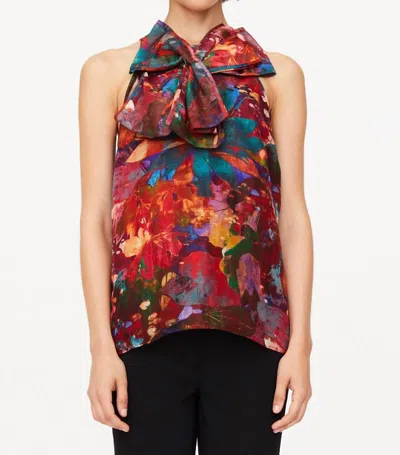 Marie Oliver Indira Top In Lotus Print In Multi