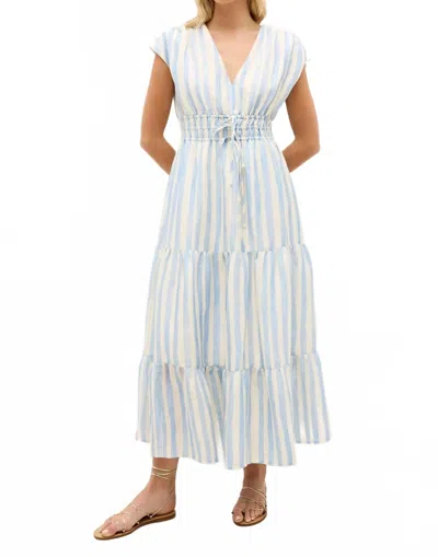 MARIE OLIVER INDY MIDI DRESS IN AGUA