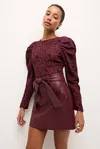 Marie Oliver Ingrid Top In Merlot In Merlot