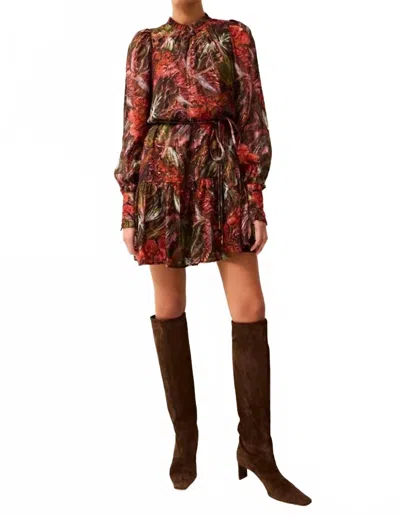 Marie Oliver Irena Mini Dress In Euphoria In Brown