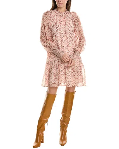 Marie Oliver Irena Silk-blend Shift Dress In Pink