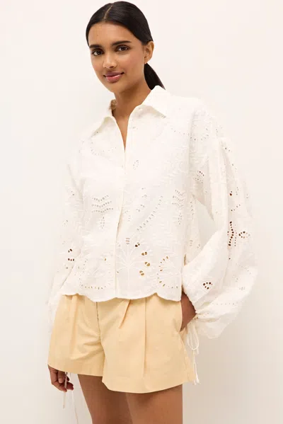 Marie Oliver Ivana Blouse In Oyster