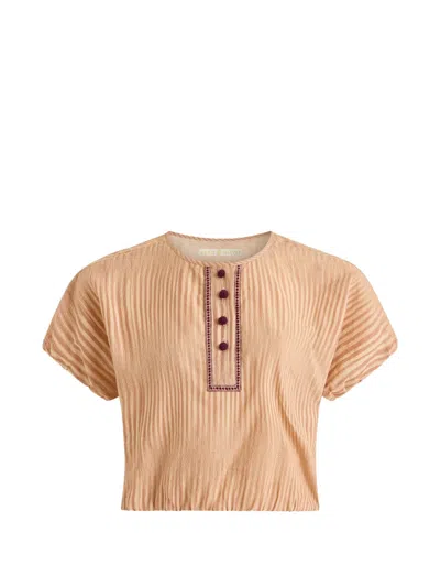 Marie Oliver Jaylen Crop Top In Neutral
