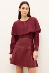 Marie Oliver Jayne Blouse In Burgundy