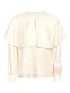 Marie Oliver Jayne Silk Blouse In Neutral