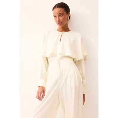 Marie Oliver Jayne Silk Blouse In Neutral