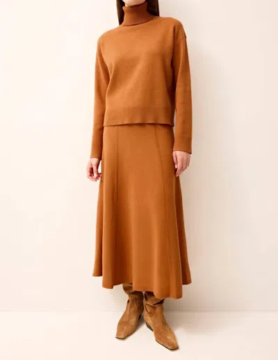 Marie Oliver Jemma Midi Skirt In Umber In Orange