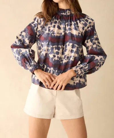 Marie Oliver June Blouse In Midnight In Multi